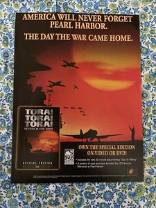 Vintage 2001 Tora Tora Tora Druckwerbung Video oder DVD Pearl Harbor - nur Anzeige - Bild 1 von 7