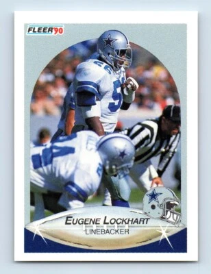 1990 Fleer Eugene Lockhart Dallas Cowboys #391 - Image 1 of 2