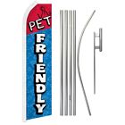 "PET FRIENDLY" Advertising Super Flag & Pole Kit dog cat