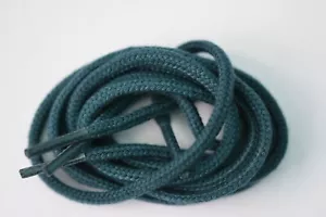 75cm Oval Shoelaces Dark Teal 4mm width. Woven. Free UK Postage - Picture 1 of 1