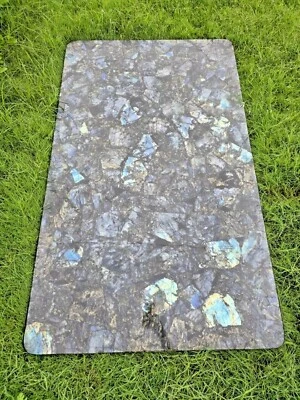 24"x36" Labradorite Stone Dining Table Top Handmade Kitchen Slab Furniture Decor - Image 1 of 4