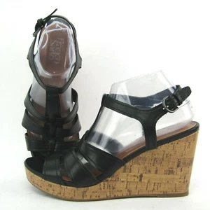 Franco Sarto Mary Beth Cork Wedge Platform Heel Sandal 10 M - Picture 1 of 9