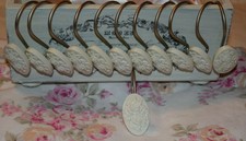Rachel Ashwell Simply Shabby Chic Shower Curtain Hooks White Roses Rare Vhtf~Euc