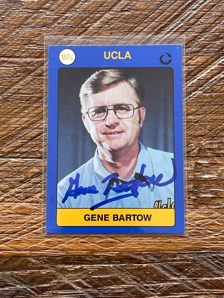 1991 Collegiate Collection UCLA Gene Bartow (d. 2012) signed card auto - Image 1 of 1