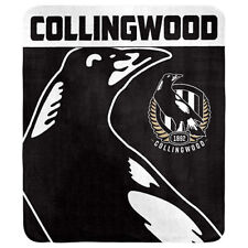 Collingwood Magpies AFL Footy Polar Fleece Throw Rug Blanket 150cm X 130cm