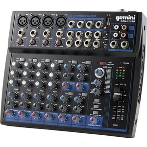 Gemini Sound GEM-12USB | 12-Channel Professional Bluetooth Audio Mixer with... - Picture 1 of 7