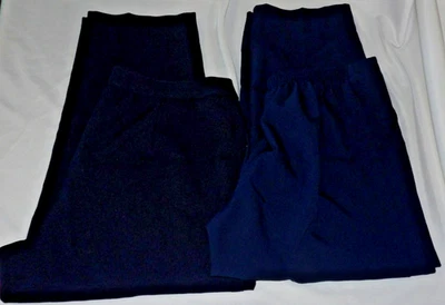 BEND OVER Pull-On Elástico AZUL y Azul Marino VESTIDO Pantalones Lote de 2 Mujeres Talla 18P I-26.5 Foto 1 de 4