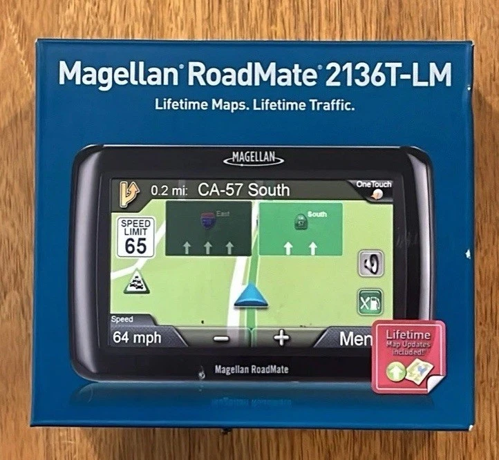 Magellan GPS RoadMate 2136T-LM Automotive Navigator Lifetime Maps - Image 1 of 1