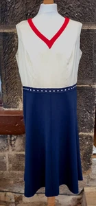 Vintage 1960s 70s A Line Mod Dress UK 14 - Picture 1 of 3