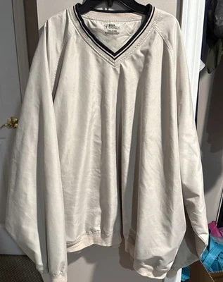 Chaqueta Pullover PGA Tour Para Hombres Tostada Resistente al Agua y al Viento XXL 2XL USADA EN EXCELENTE ESTADO Golf Foto 1 de 4