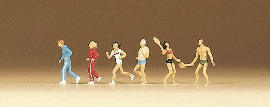 Preiser scala N 79076 figure omini personaggi Jogging tennis Nuovi OVP - Imagen 1 de 1
