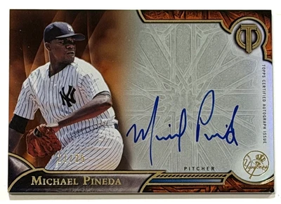 Topps Tribute Auto 2016 Michael Pineda autógrafo firmado/25 Foto 1 de 3