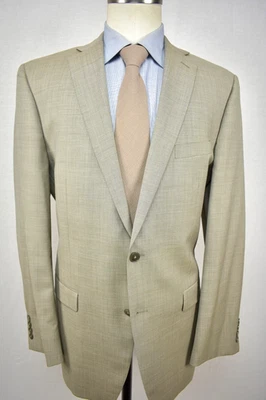 Abrigo Deportivo Calvin Klein Marrón Claro Cuadros Undertone 100% Lana Dos Botones Talla: 42L Foto 1 de 4