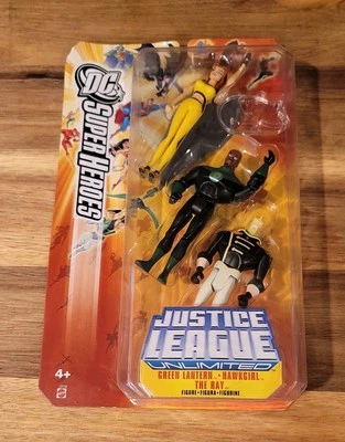 Paquete de 3 Justice League Unlimited - Hawkgirl Ray Green Lantern Foto 1 de 4