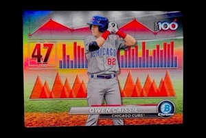 OWEN CAISSIE ROOKIE REFRACTOR HOLO SP Inserto Topps Cromo - CUBS - Imagen 1 de 1