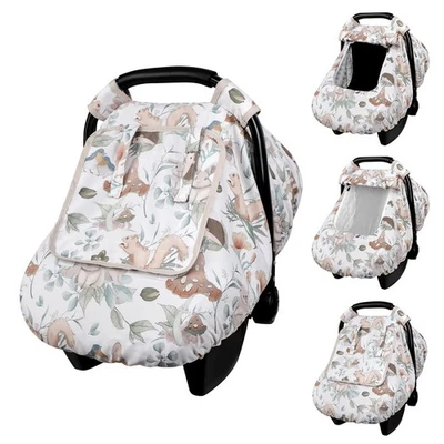 Car Seat Cover Baby Girl Boy, Warm Winter Carseat Cover for Baby, Kick-Proof ... - Image 1 of 4