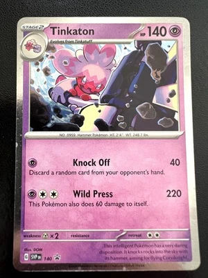 Tinkaton - (Cosmo Holo) Promo SV: Scarlet & Violet Promo Cards Holo 140 NM - Image 1 of 2