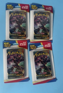 Pokemon Sword & Shield Factory Sealed Booster Pack +1 Promo Card lot of 4 - Picture 1 of 3