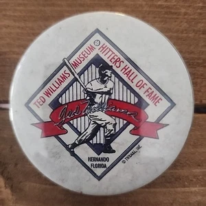 Vintage Ted Williams Museum Hitters Hall of Fame Hernando Florida Pinback Button - Picture 1 of 3