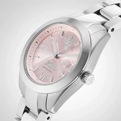 Vivienne Westwood Ladies' Pink Dial & Stainless Steel Bracelet Watch - Image 1 of 4