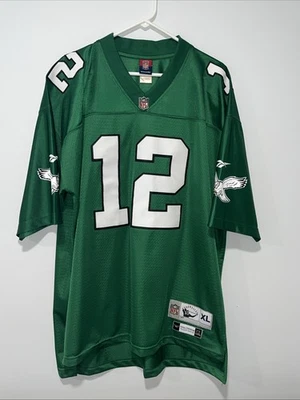 Camiseta de fútbol americano Philadelphia Eagles #12 Cunningham para hombre talla XL cosida Reebok Foto 1 de 4