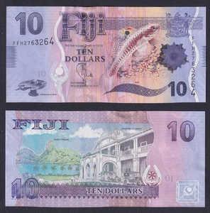 Banconota Fiji 10 dollars 2012 P.-116 FDS/UNC - Picture 1 of 2