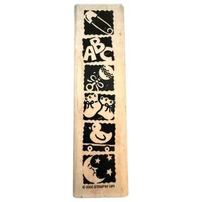 Stampin Up! Sello largo de goma vintage de baby shower infantil 2000 Foto 1 de 2