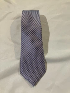John Sparks Herren Vintage 100% Polyester Krawatte, handgefertigt, lila/grau, Einheitsgröße - Bild 1 von 2