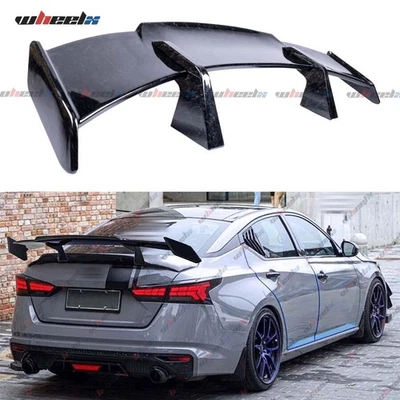 For Nissan Maxima Altima 58" PRO Style Trunk Spoiler Racing Wing Forged Carbon - Image 1 of 4