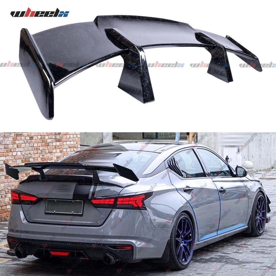For Nissan Maxima Altima 58" PRO Style Trunk Spoiler Racing Wing Forged Carbon - Image 1 of 4