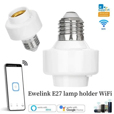 Wifi Lamp Holder Smart Socket for Led Night Light Nozzle Work with Alexa Google  - Image 1 of 4