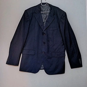Giorgio Armani Mens Suit Size 54 EU Uk 46 Navy Striped W38 L30 Wool - Picture 1 of 21