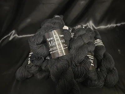 Lote De 15 Hilos Tahki Mimosa Negro Color 11 50g/127 Yd Algodón Cachemira Seda Foto 1 de 4