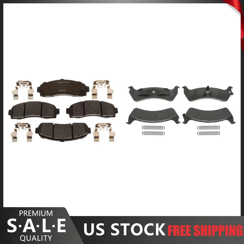 Pastillas de freno metálicas delanteras y traseras R-Line 2005-2001 Ford Explorer Sport Trac Foto 1 de 4