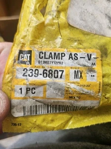 CATERPILLAR 239-6807 CONJUNTO DE ABRAZADERAS V OEM NOS 2396807 ENVÍO GRATUITO - Imagen 1 de 5