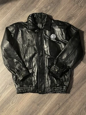 Chaqueta de cuero genuino Napoline Leather Outfitters NRA punto bordado 2XL Foto 1 de 4