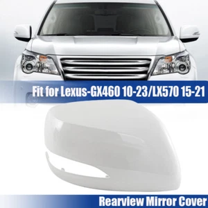Right Side Rearview Mirror Cover Cap For LEXUS 2013-2020 LX570 2010-2020 GX460 - Foto 1 di 13