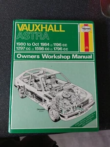 VAUXHALL ASTRA 1980-83 1196/1297/1598/1796cc HAYNES WORKSHOP MANUAL - Picture 1 of 1