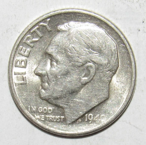 1949 S Roosevelt Dime BU (D25) Cover