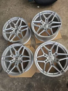 20x9.5 6x135 SCW wheels Ford Trucks Et20 Cb87.1 Silver Machine Light Weight - Picture 1 of 8