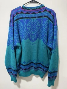 Vtg Obermeyer Wool Blend Unisex Sweater Ski Wear Large - Picture 1 of 5
