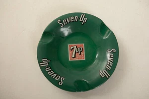 7up Mebel Green Ashtray (B4A-17/JSF6) Seven Up P8 Melamine Type 1960s Round - Picture 1 of 9