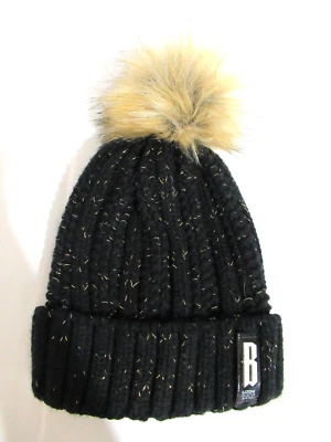 Gorro tejido negro invierno colección B Sport G-Stone con forro polar vintage Foto 1 de 4