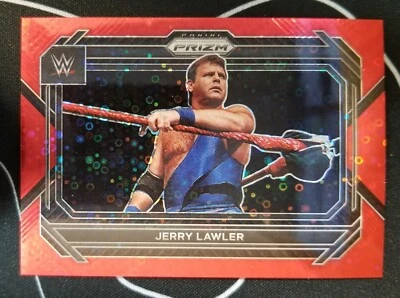 2023 Panini Prizm WWE Prizms Under Card Red #14 Jerry Lawler 56/99 - Image 1 of 2