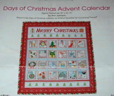 Days of Christmas Advent Calendar Kit by Ann Johnson ~ Connecting Threads ~Merry - Image 1 of 4