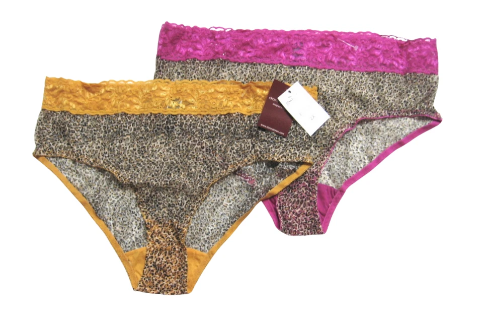 A0247 Donna Loren новый женщин роскошь кружева пояс леопард чистый сетки бикини 2 X - Изображение 1 из 2