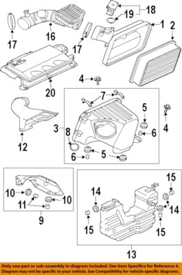 Conjunto de filtro de aire usado se adapta a: Mitsubishi Galant 2007 2,4 grado A Foto 1 de 2