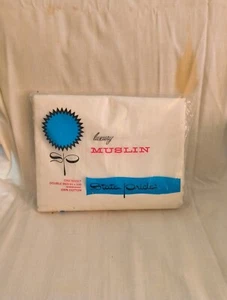 Vintage State Pride Luxury Muslin White One Double Bed Sheet Size 81X108 - Picture 1 of 2