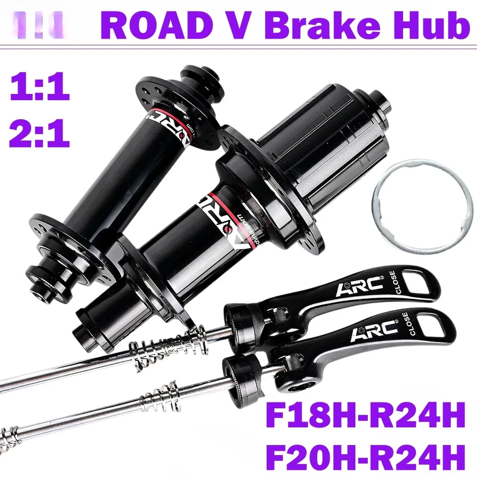 Bujes de bicicleta de carretera freno 24H V 4 trinquetes 48 clics buje de cojinete trasero delantero 20 24 orificios Foto 1 de 4