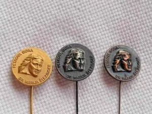 🔴Dr. MARIJA SCHLESINGER - Médico partisano de la Segunda Guerra Mundial - Juego de 3 insignias de alfiler - Judío🔴 - Imagen 1 de 3